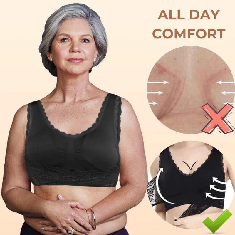 LAST DAY SALE 49% – Comfy Corset Bra Front Cross Side Buckle Lace Bras