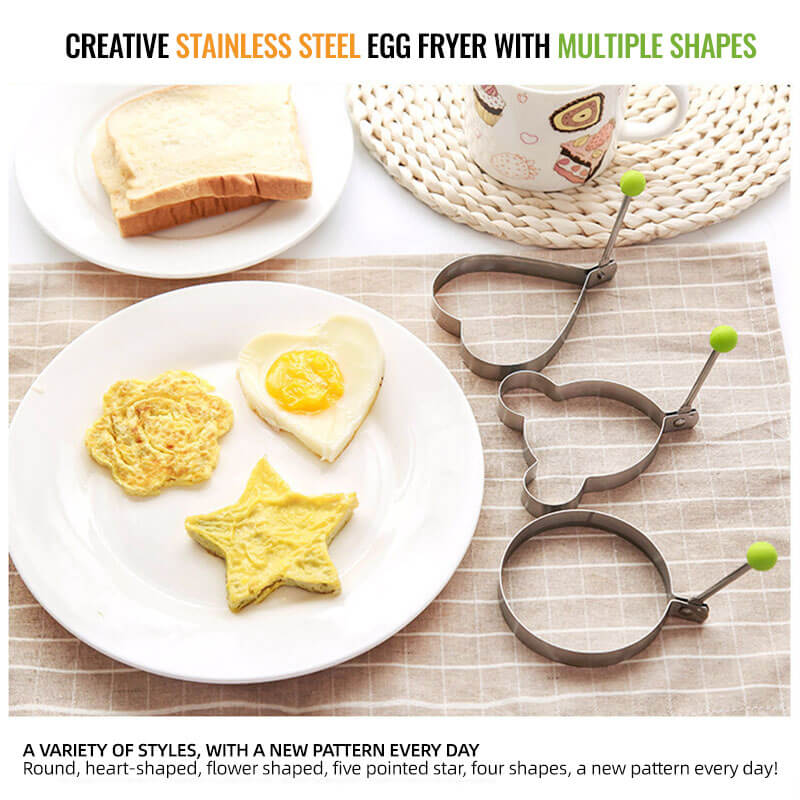 Seurico™ Stainless Steel Fried Egg Molds